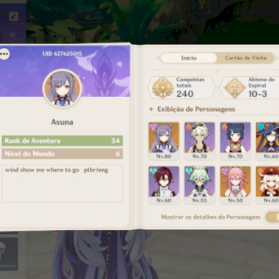 Conta Genshin AR54