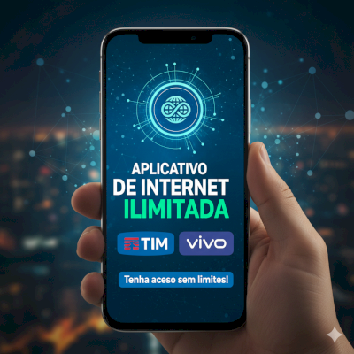 Internet ilimitada 4G E 5G (TIM E VIVO) + BRINDE