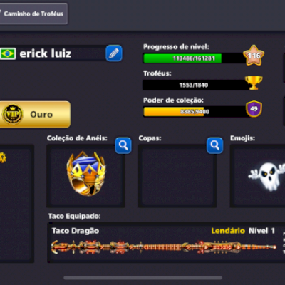 Conta 8 ball pool level 116