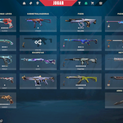 Vendo conta Valorant.Rank atual: Platina 1. Muitas skins(+75),Mais de 800 reiais