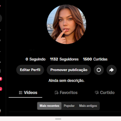 CONTA TIK TOK 1,1K SEG E 1,5K DE CURTIDAS (CONTAS TIK TOK)