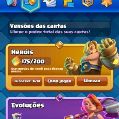 Conta de Clash Royale rara com 4.700 gemas