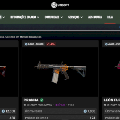 CONTA COM SKINS RARAS