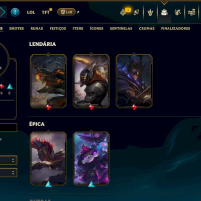 Mestre com 60 Champs e 16 Skins ( 35 PDL )