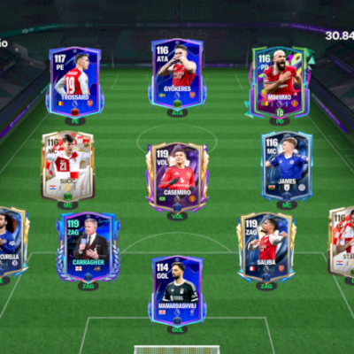 CONTA FIFA MOBILE 26 GER 118 BRABA CASEMIRO, SALIBA, CARRAGHER BRABOS