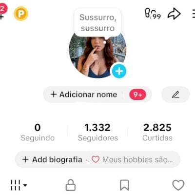 CONTA TIK TOK 1,3K SEG E 2,8K DE CURTIDAS (CONTAS TIK TOK)