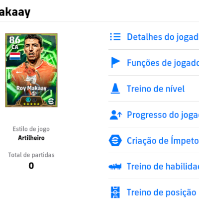 Conta Efootball com Roy Makaay 106