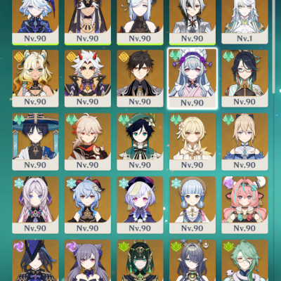 Conta Genshin Impact AR60 | 41 Personagens T5 + 29 armas T5 + Skins+Constelações