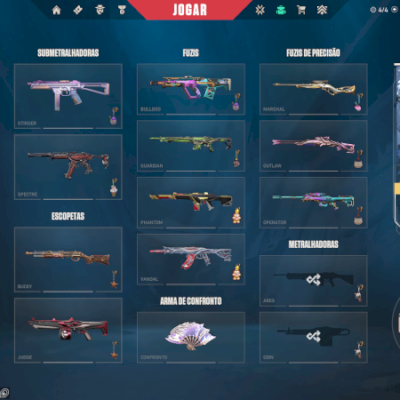 Conta valorant - várias skins e passe de batalha