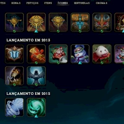 Conta Lol - 280 Skins Icones Raros