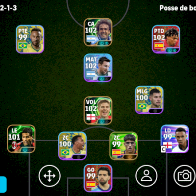 Conta Efootball Força 3096 3 Icons e 2 Showtimes Brabos