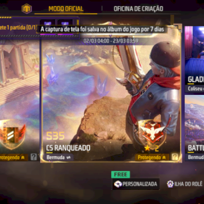 Conta FF level 17 mestre no cs