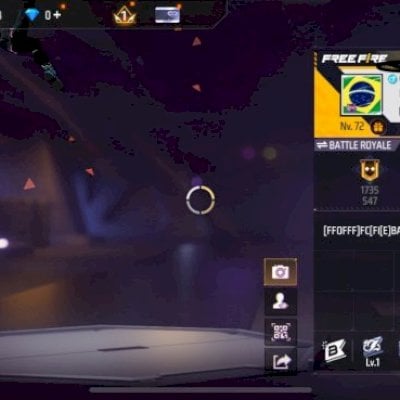 CONTA FREE FIRE RARA