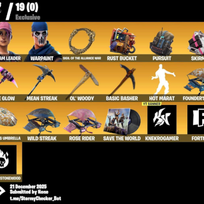 Conta Fortnite Raríssima (YT BANNER RARÍSSIMO)