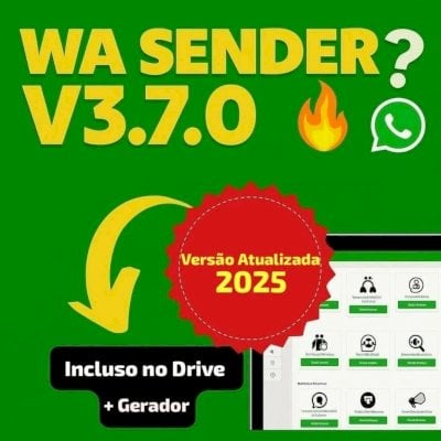 ✅🟢WA SENDER 3.7 OFICIAL + GERADOR DE LICENÇAS