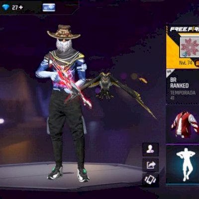 Conta antiga com banner sakura e passes antigos