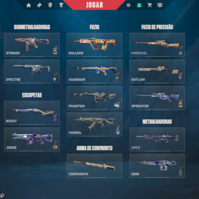 conta de valorant bronze 2 com skin( phatom protocolo , sherif sentinela da luz)