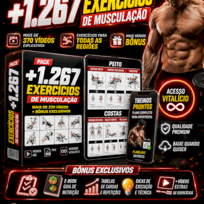 Pack +1.267 Exercícios De Musculação +Bonus Treinos Etc..
