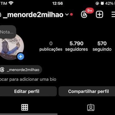 Conta Instagram 5.5k - Seguidores Br