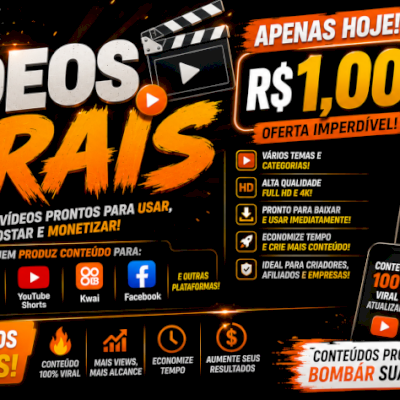 772 Vídeos Pack 2 –TikTok, Reels, Shorts, Kwai e Facebook-ENTREGA AUTOMÁTICA 🎯