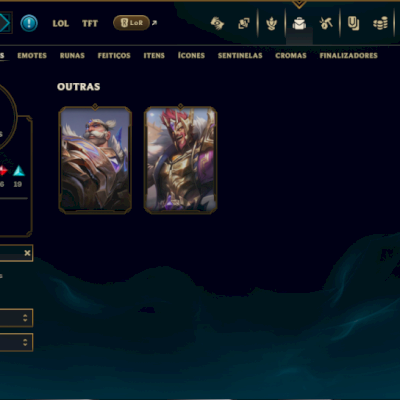 Platina 2 com 125 Champs e 36 Skins +1 Prestigio