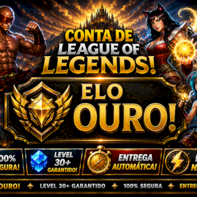 [ENTREGA AUTOMÁTICA] 6 SKINS, LENDÁRIA DO ZED, CONTA LOL OURO, UPADA NA MÃO