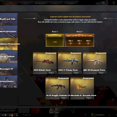 CONTA PATENTE BARRINHA ESCOLHA 1 VIP PROTO COM 25 TICKETS MNS