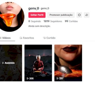 CONTA DE TIKTOK COM 1800 SEGUIDORES E PROMOVER