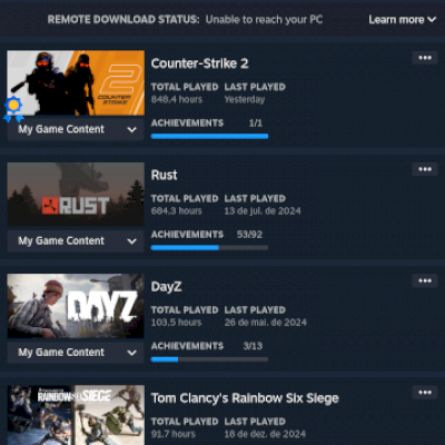 Recupero sua conta steam