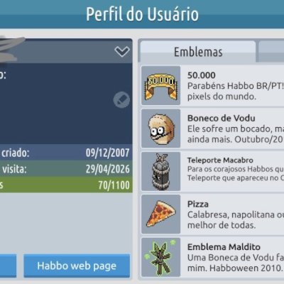 CONTA HABBO 2007 RARA