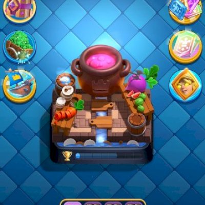 Conta de clash royale mediana para jogar a partir da arena (cozinha do executor)