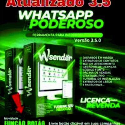 WASENDER 3.5 + GERADOR DE LICENÇA