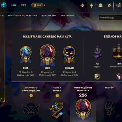 CONTA LOL + VALORANT