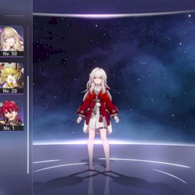 Conta Honkai Star Rail com 4 personagens 5 estrelas, C 1 Himeko