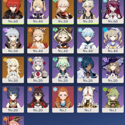 Conta genshin AR 36 kazuha/Yoimiya