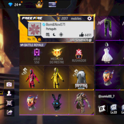 Conta antiga free fire