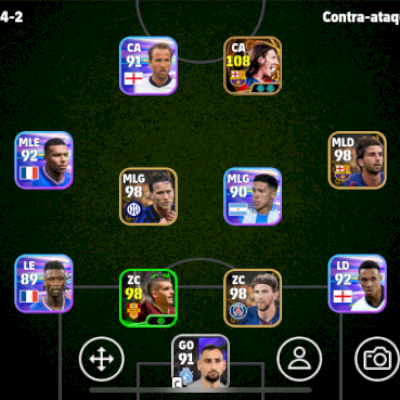 Conta efootball com Messi big time