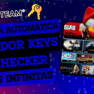 GERADOR DE KEYS STEAM + CHECKER COM BRINDE!