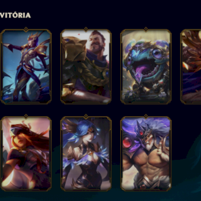 Conta de 2011 com Kayle Juiza e skins vitoriosas