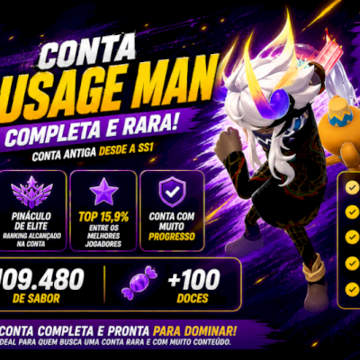 🔥 CONTA SAUSAGE MAN — RARA E COMPLETA