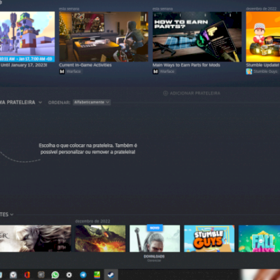 Vende se conta da steam com 26 jogos como sexta feira 13, phasmophobia