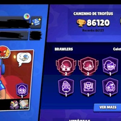 CONTA DE BRAWL STARS COM 90K, DE 2019, PREÇO NEGOCIÁVEL