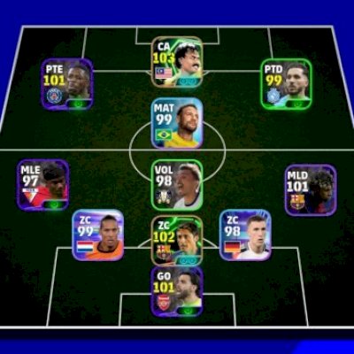 Efootball mobile contas