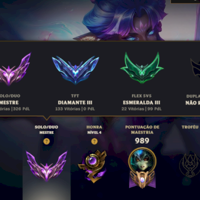 CONTA MESTRE (+300)/172 SKINS/220 CROMAS