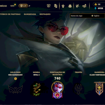 173 skins - Elo máximo Esmeralda - Todos os Champs -Mais de 500 reais gastos