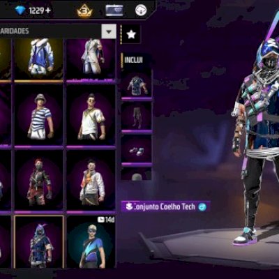 Nível 33, com 1229 dimas, 185 tickets diamante royale e apelido + varias coisas