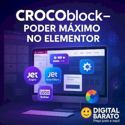 🚀 Crocoblock – A Solução Definitiva para Elementor 🖥️