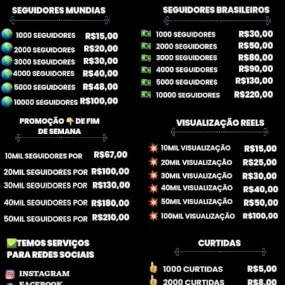 Vendas de seguidores