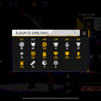 Conta de Free Fire, com conjunto do Thurzin e Manomax