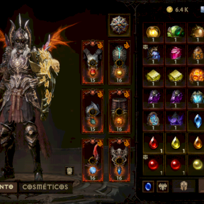 Diablo Immortal Necro 60(89), Combate 12317; Resso 1035!